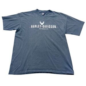 Vintage Harley-Davidson Men's Charcoal/Black Tee Size XXL Cotton 1992 Hawaii